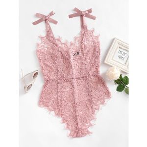 Only 1 left ! Pretty little thing pink lace bodysuit